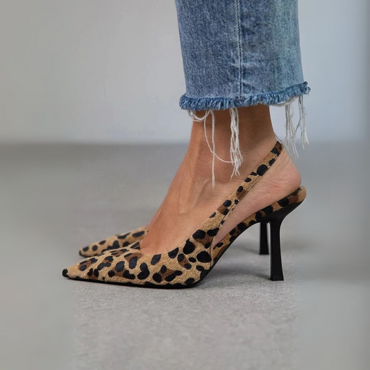 Solima™ | Monique – Décolleté Leopardate a Punta