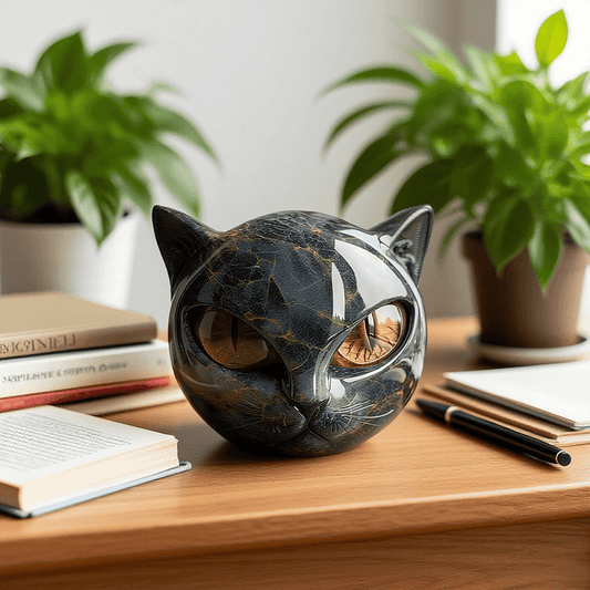 Solima™ -  Scultura Testa Felina - Sfinge 2.0