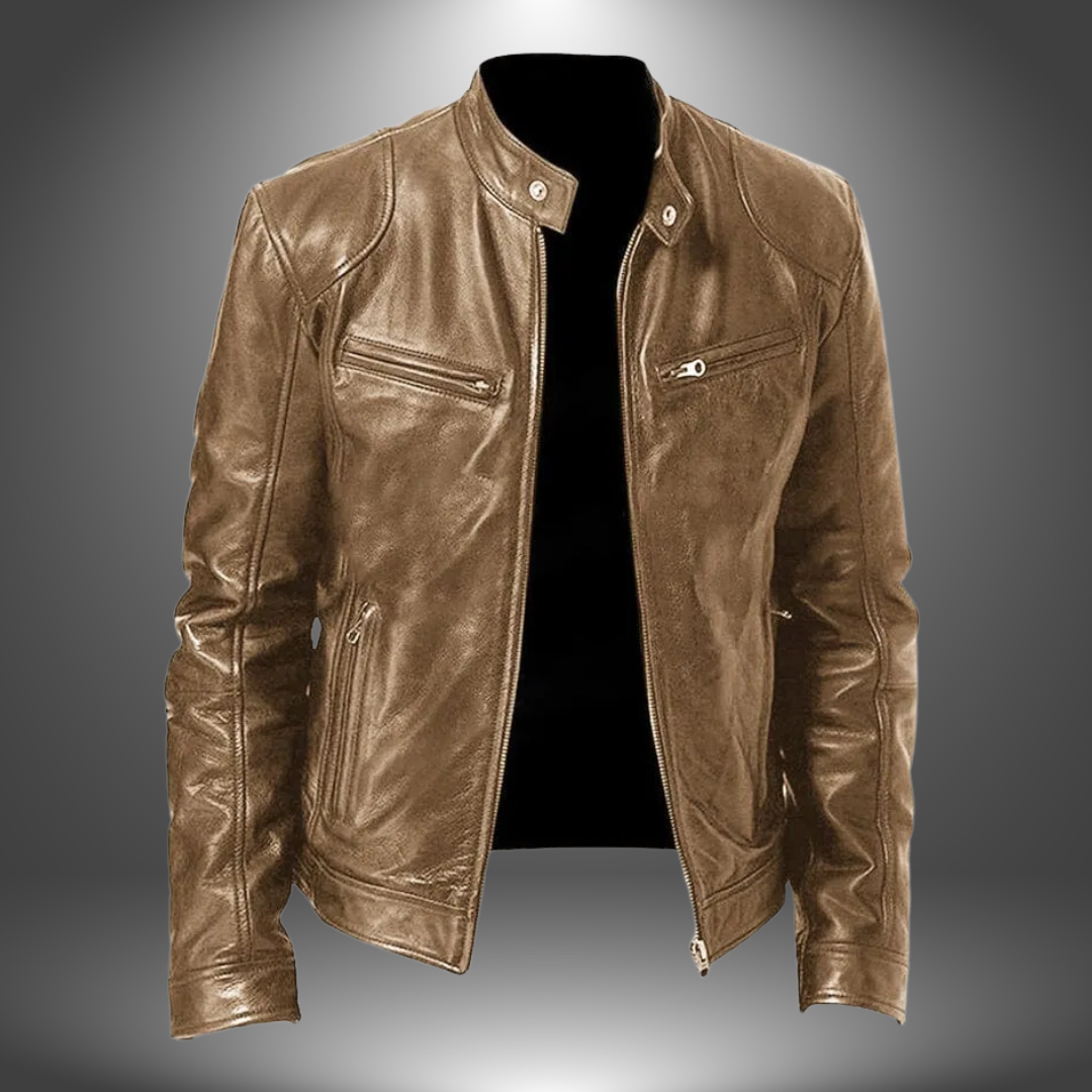 Solima™ - Giacca in Pelle artigianale da uomo