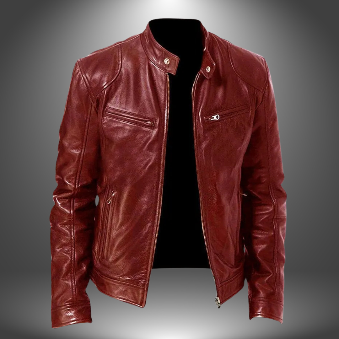 Solima™ - Giacca in Pelle artigianale da uomo