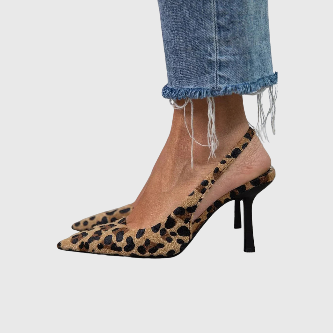 Solima™ | Monique – Décolleté Leopardate a Punta