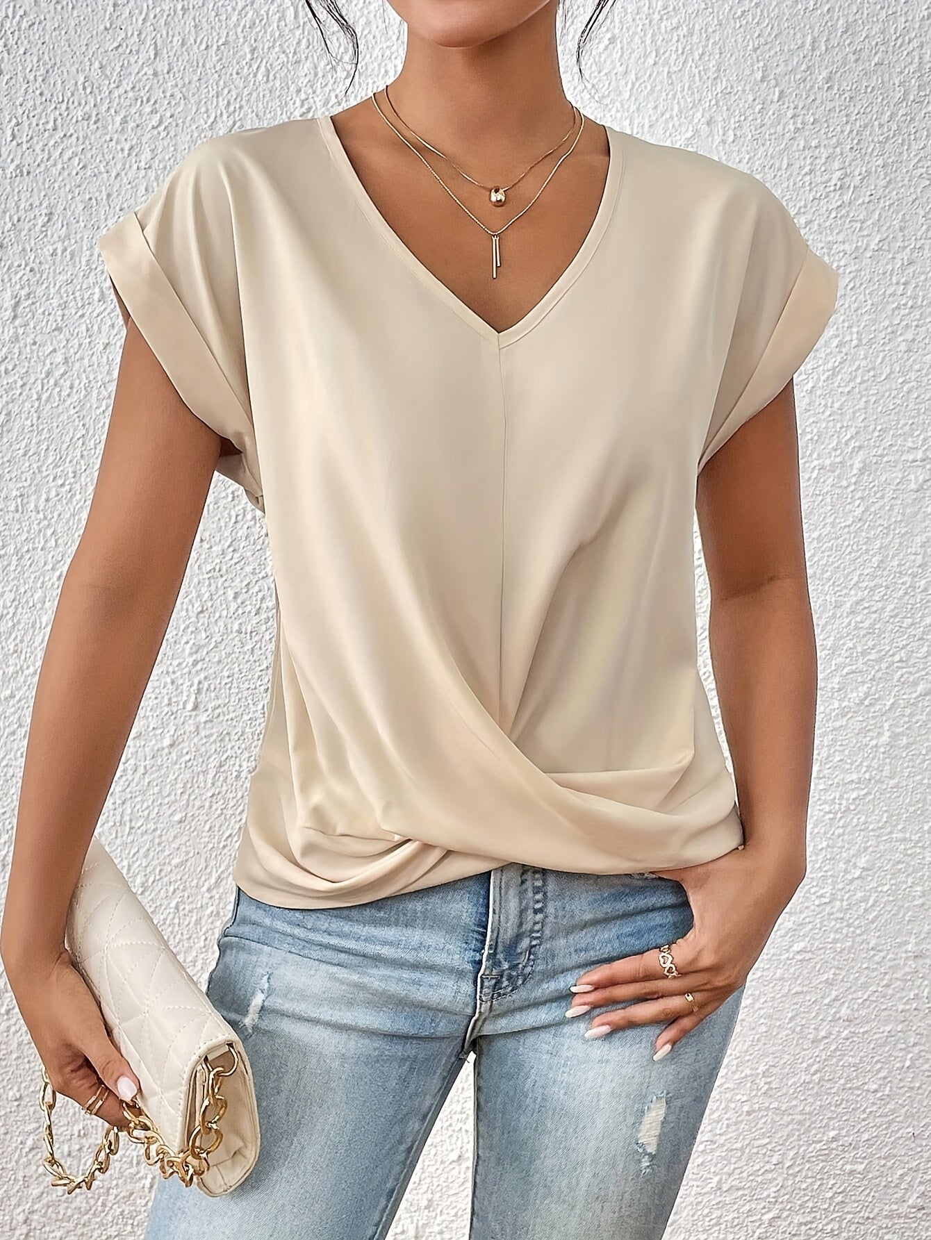Solima™ | T-shirt morbida con scollatura a V