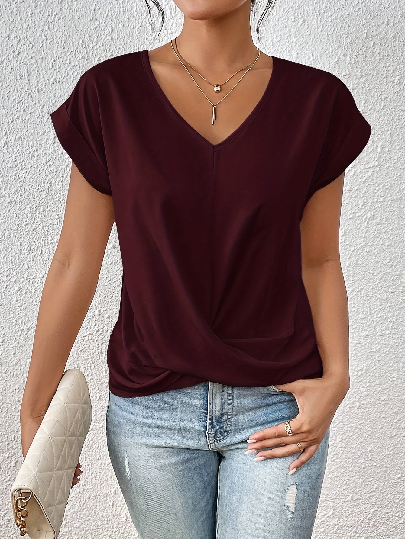 Solima™ | T-shirt morbida con scollatura a V