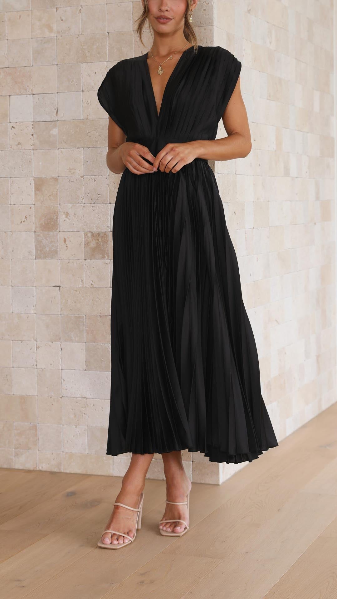 Solima™ | Elegante abito plissettato