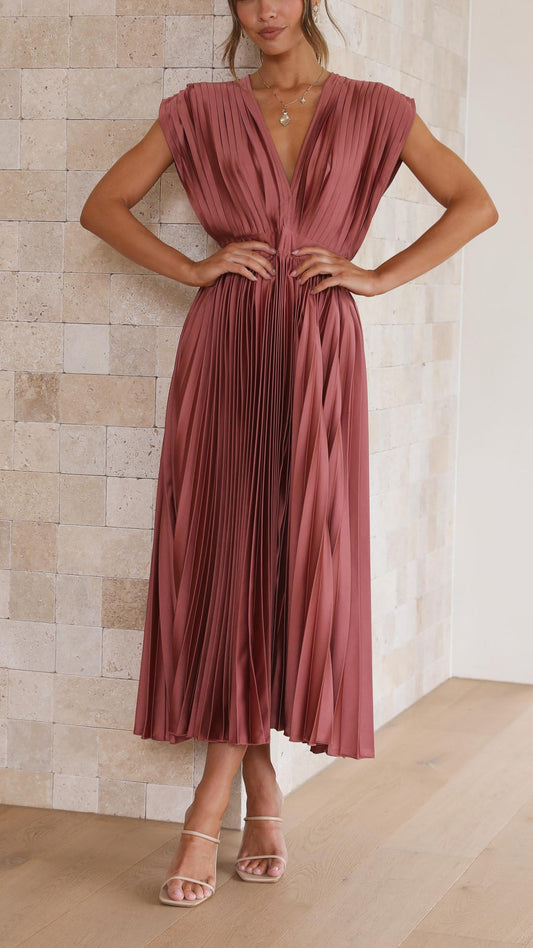 Solima™ | Elegante abito plissettato