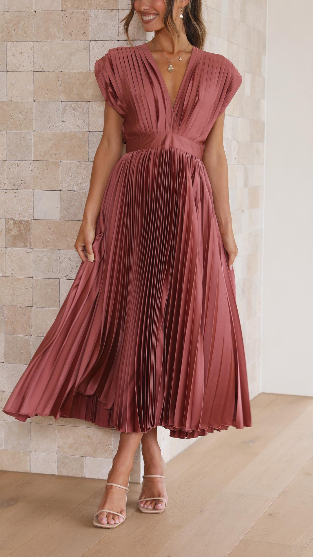 Solima™ | Elegante abito plissettato