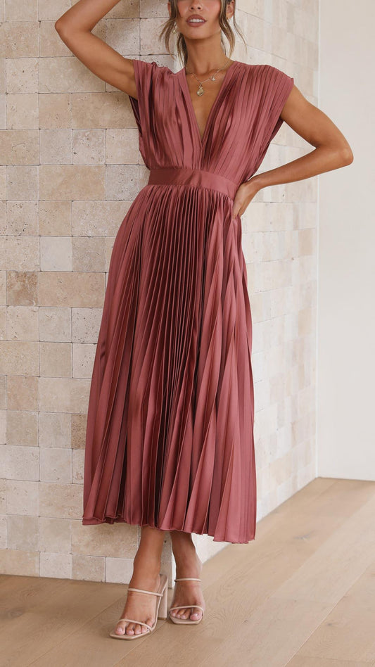 Solima™ | Elegante abito plissettato