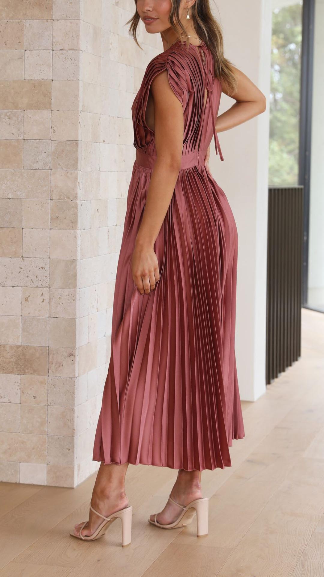 Solima™ | Elegante abito plissettato