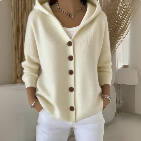 Solima™ | Cardigan con Cappuccio in Cotone Morbido - Penelope